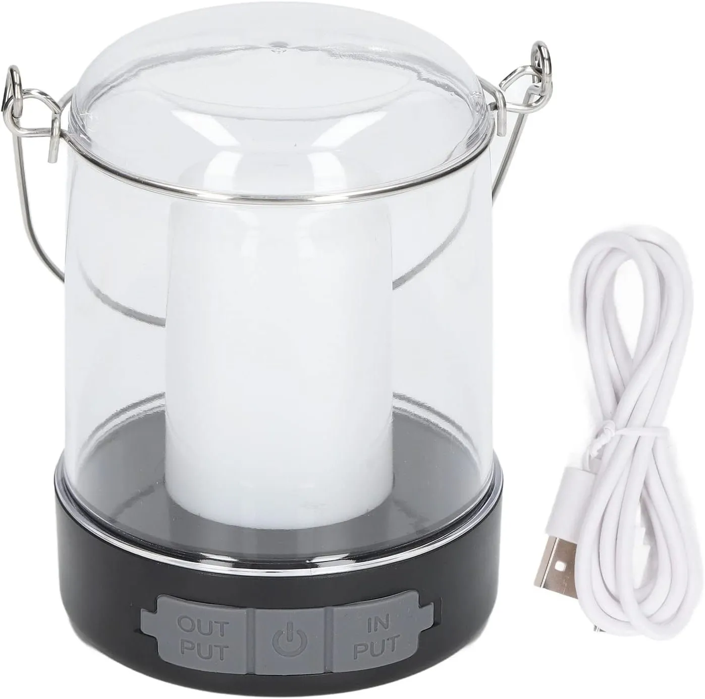 LED Camping Lantern 3 Modes 360° Luminous Rechargeable Waterproof Portable Camping Lights with Portable Emergency for Survival Hiking