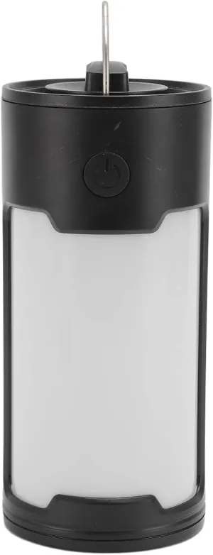 LED Camping Lantern, Rechargeable, 2 Gears, Lightweight, Portable, Long Battery Life, High Brightness for Power Outages, Night Riding Camping with 1200mAh Battery, 5W 1000LM, ABS