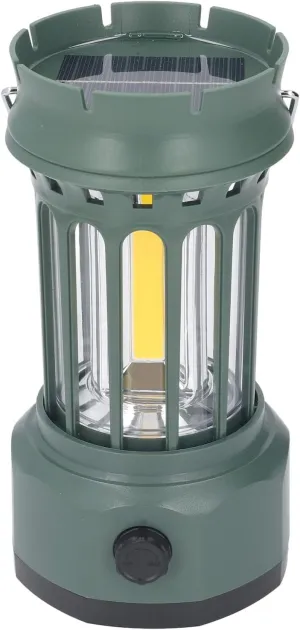 LED Camping Lantern, Solar Battery Powered Rechargeable Camping Light for Outages, Survival Kits, USB Charging, European Style Design, Lightweight