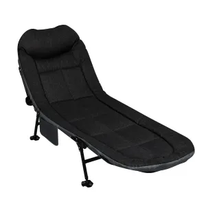 Levede Folding Camping Bed Camp Cots Black-SA_Rural