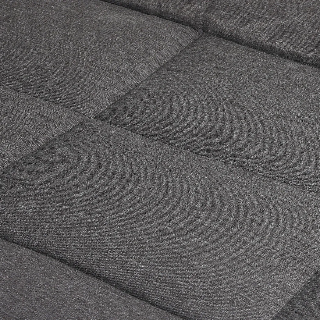Levede Folding Camping Bed Camp Cots Dark Grey-NT_Rural