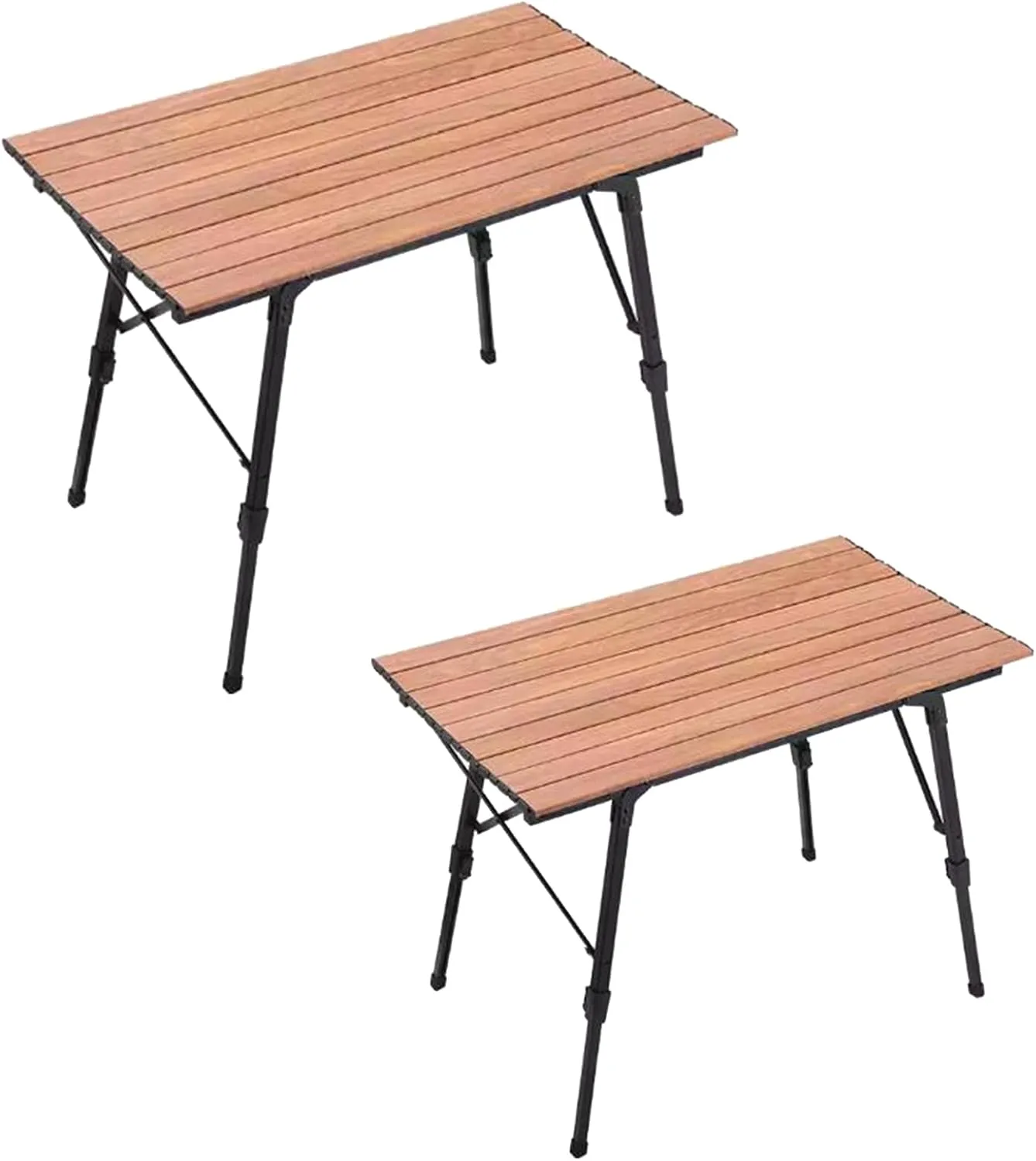 Lifting Folding Camping Table Aluminum Alloy Picnic Table Ultralight Compact Camping Table Roll Up Table Top with Carry Bag