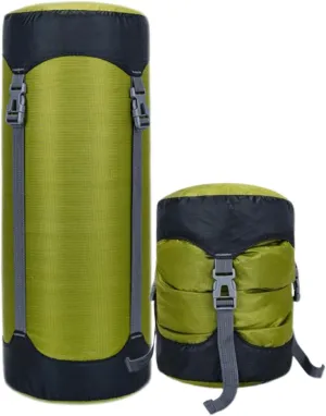 Lightweight Compression Sack,11L/18L/30L/45L/52L,Lightweight Sleeping Bag Compression Sack Great for Backpacking, Hiking and Camping,Black/Green.