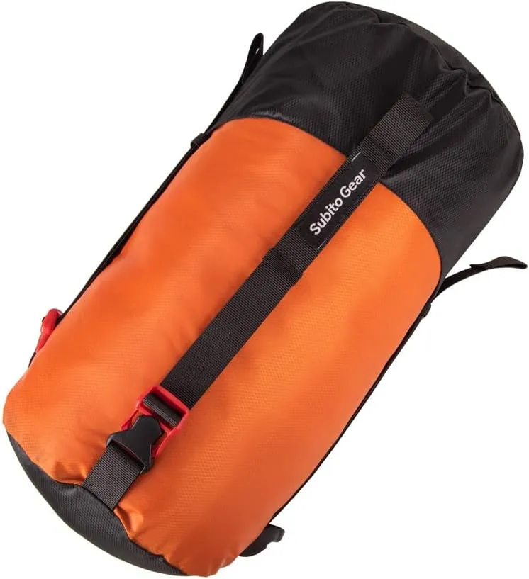 Lightweight Compression Stuff Sack, 5pcs Lightweight Compression Stuff Sack Water Proof Polyester Sleeping Bag for Camping Hiking Backpacking