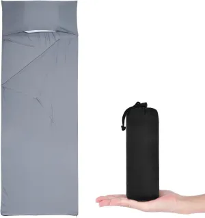 Lightweight Sleeping Bag Liner Portable and Comfortable Grey Liner Perfect for Camping and Travel Supplies