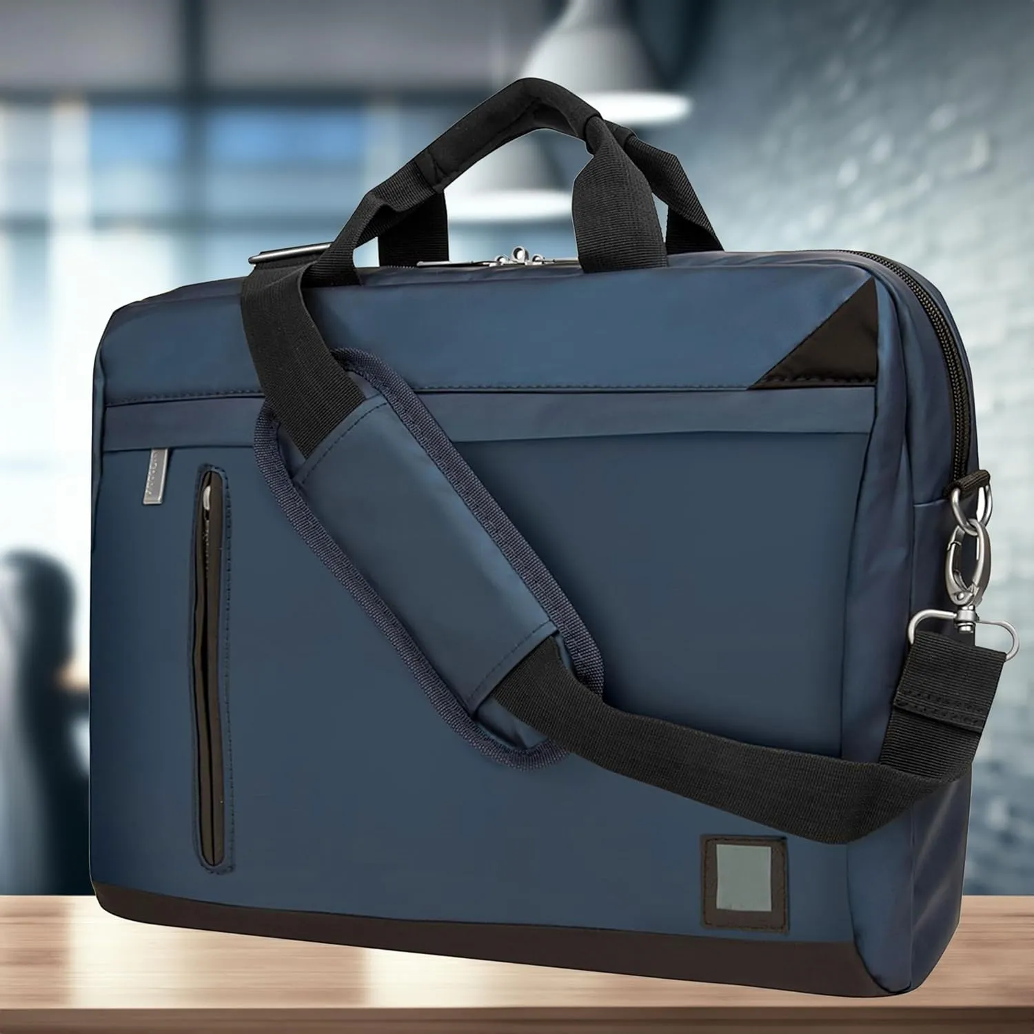 Lightweight Slim 15 inch Laptop Carrying Case Sling Shoulder Bag Campus Bag for College, Work Meetings, Travel, Commute