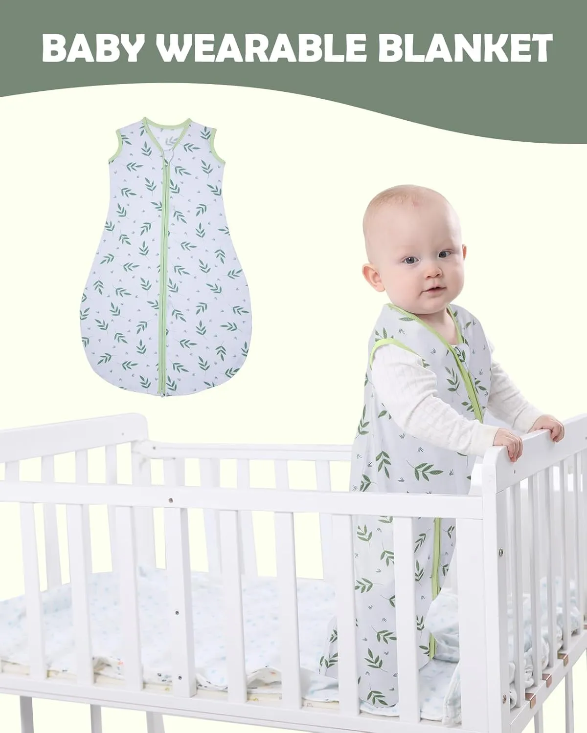 Lilian&Gema Baby Sleep Sack Unisex Baby Sleeping Bag 0.5 TOG Extra Soft Lightweight Wearable Blanket for Infant Toddler
