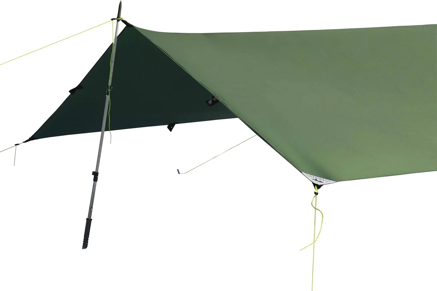 LiteOutdoors Silnylon Tarp - 16.9 Oz. 10' x 12' - Ultralight Backpacking Tarp or Hammock Shelter (Green, 10' x 12')