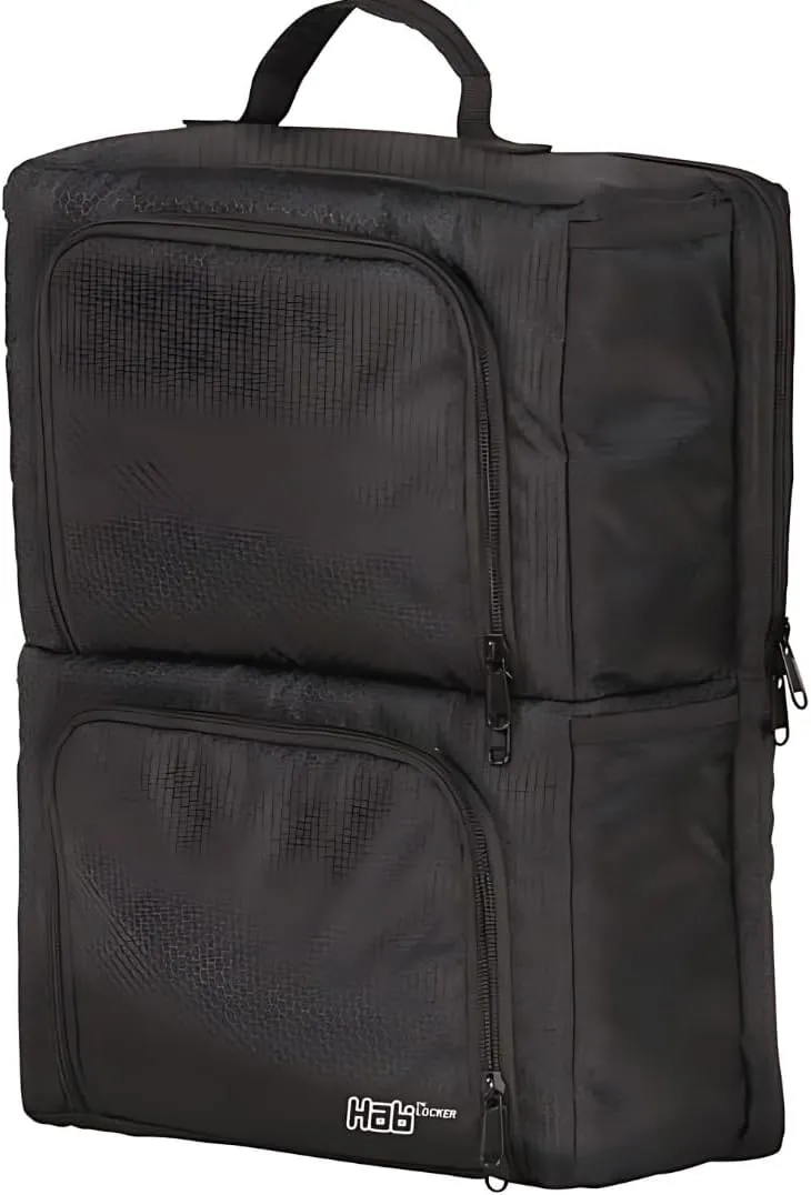 Locker Backpack Insert – High Capacity Laptop & Bag Organizer with 7 Compartments & Zipper, Lightweight Travel Organizer for Photography, Hiking, Outdoor Adventures