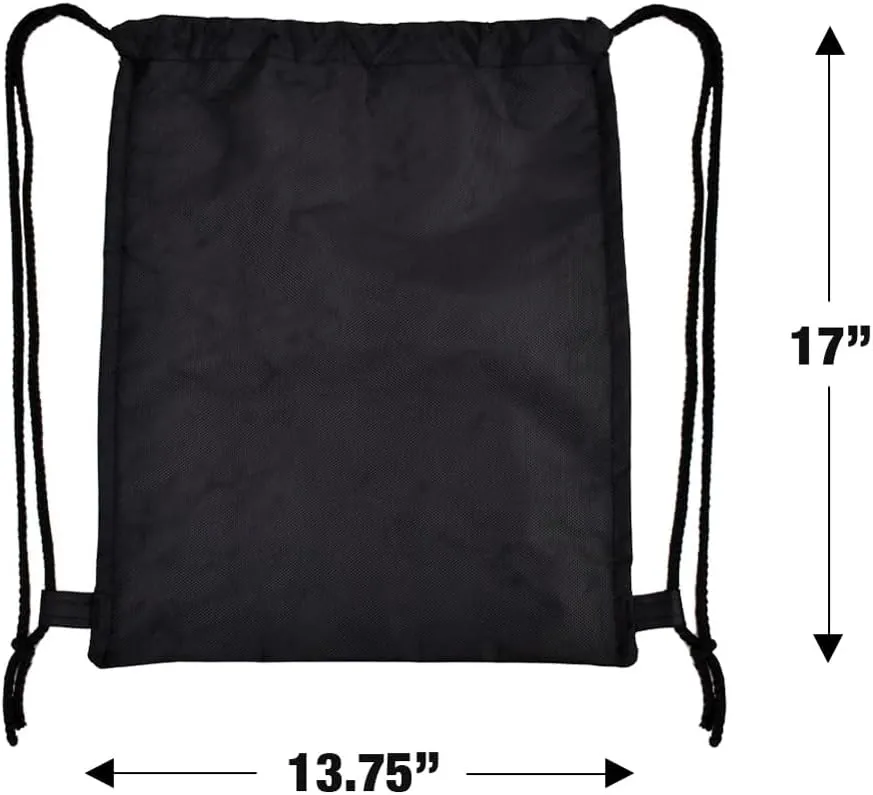LOGOVISION Green Lantern Blackest Night Black Lantern Logo Drawstring Backpack Sports Bag Sackpack 17" x 13", Perfect for Gym, Yoga or Practice