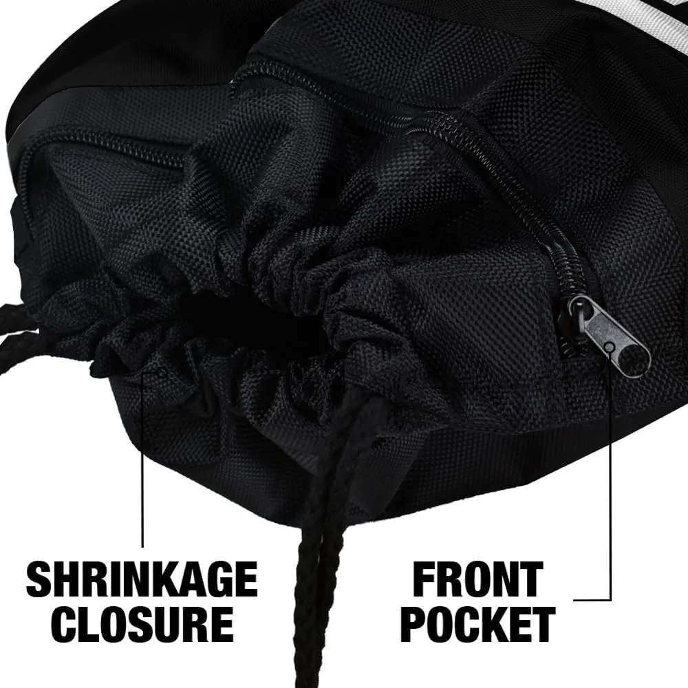 LOGOVISION Green Lantern Blackest Night Black Lantern Logo Drawstring Backpack Sports Bag Sackpack 17" x 13", Perfect for Gym, Yoga or Practice
