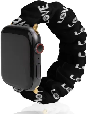 Love Horror Eyeballs Fashion Watch Strap Scrunchies Wristbands Compatible With IWatch Series