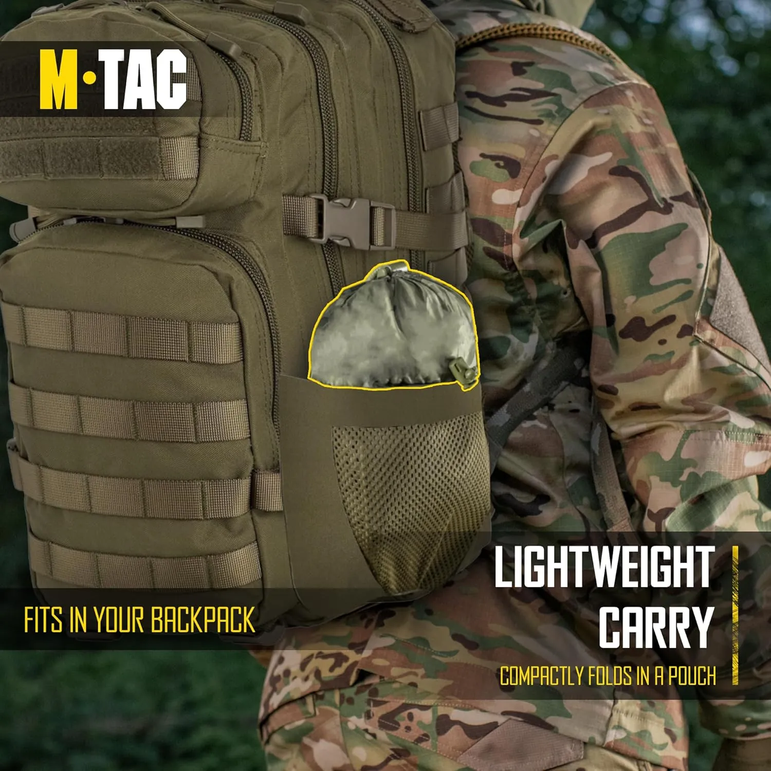 M-Tac Tactical Rain Poncho - Army Military Poncho Shelter - Waterproof Ripstop Camping Hiking Outdoor Hunting Rain Ponchos