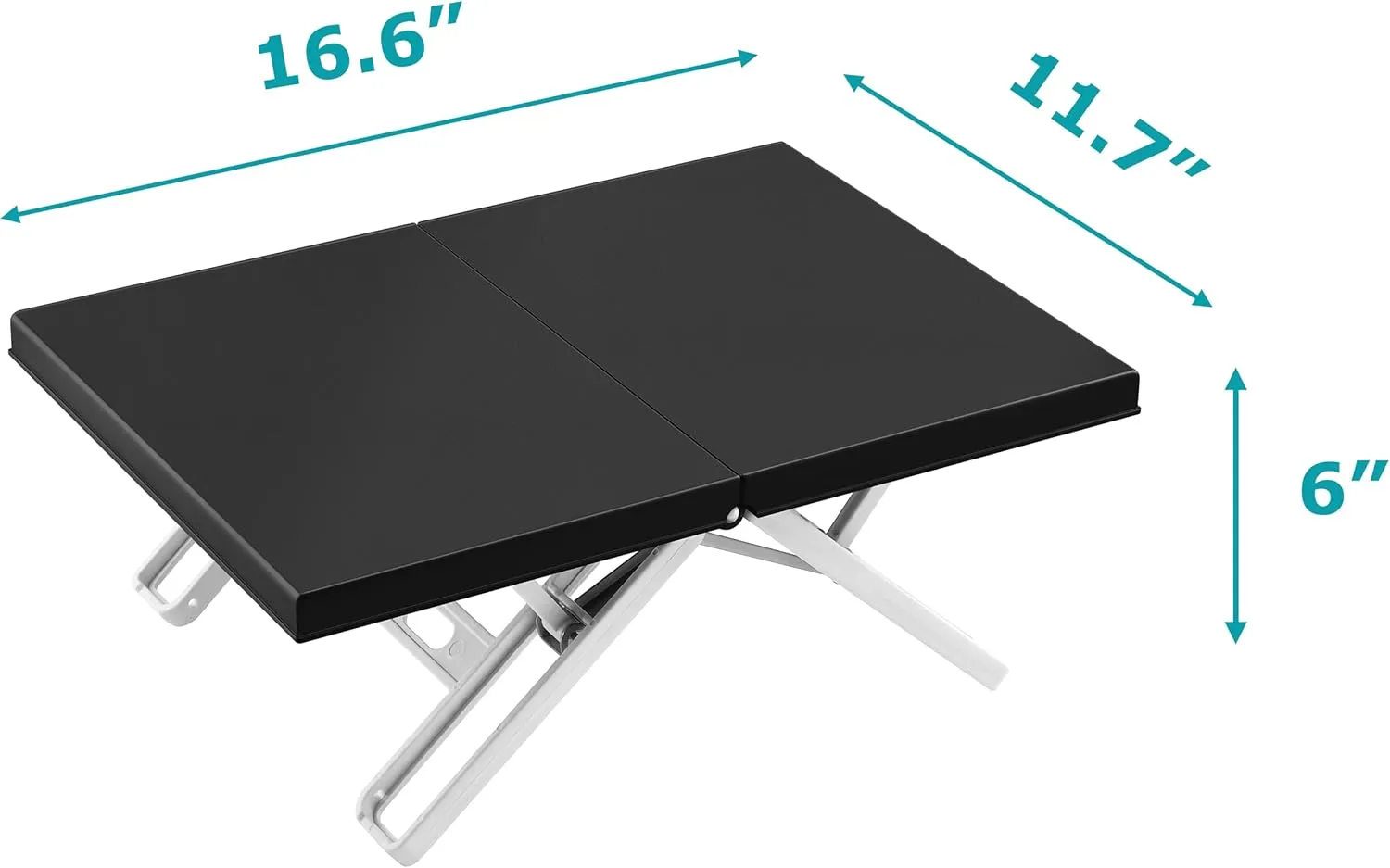 Maarch Small Beach Table for Sand Foldable, Small Laptop Tray Table, Portable Mini Low Picnic Camping Table, Black