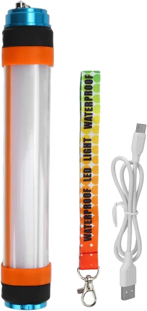 Magnetic Camping Light, Rechargeable LED Tent Flashlight with 6 Modes Magnet Adsorption for Tents Closets Basements etc