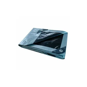 Manufacturer Varies Tarp,Black/Silver,19.5 ft L,11.33 ft W 5WTN6 - 1 Each