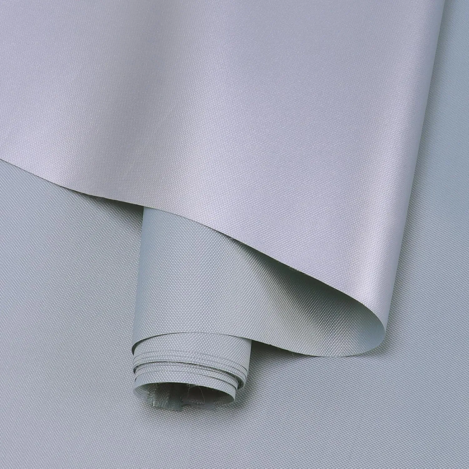 Marine Waterproof Fabric Sun-Protection UPF50  Material 60" Wide by 216" UV-Resistant Blackout, Lightweight Durable Ripstop Canvas Material for Tarp Tent Poncho Rainfly Pack, Silver