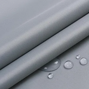 Marine Waterproof Fabric Sun-Protection UPF50  Material 60" Wide by 216" UV-Resistant Blackout, Lightweight Durable Ripstop Canvas Material for Tarp Tent Poncho Rainfly Pack, Silver