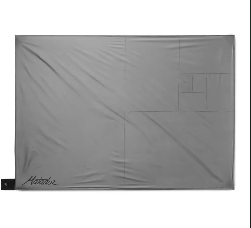 Matador Pocket Blanket 4.0 - White (Seats 2-4); Foldable Picnic Blanket, Concert Blanket and Festival Blanket; Sand Proof Beach Blanket with Stakes; Picnic Tarp, and Outdoor Blanket for Grass