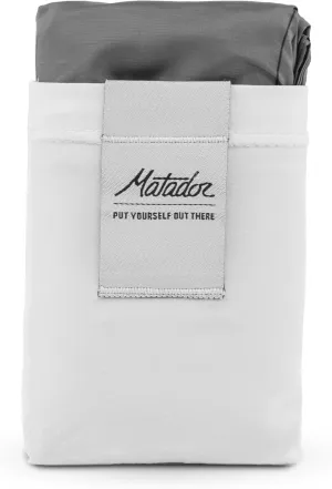 Matador Pocket Blanket 4.0 - White (Seats 2-4); Foldable Picnic Blanket, Concert Blanket and Festival Blanket; Sand Proof Beach Blanket with Stakes; Picnic Tarp, and Outdoor Blanket for Grass