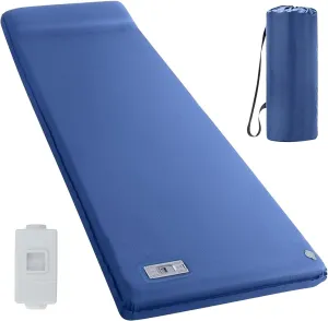 Memory Sleeping Pad, 3.1" Ultra-Thick Sleeping Mats for Camping, Easy Inflate&Deflate,9.5 R-Value Insulated Camping Mattress Pad with Pillow, for Car Travel Tent (Navy)