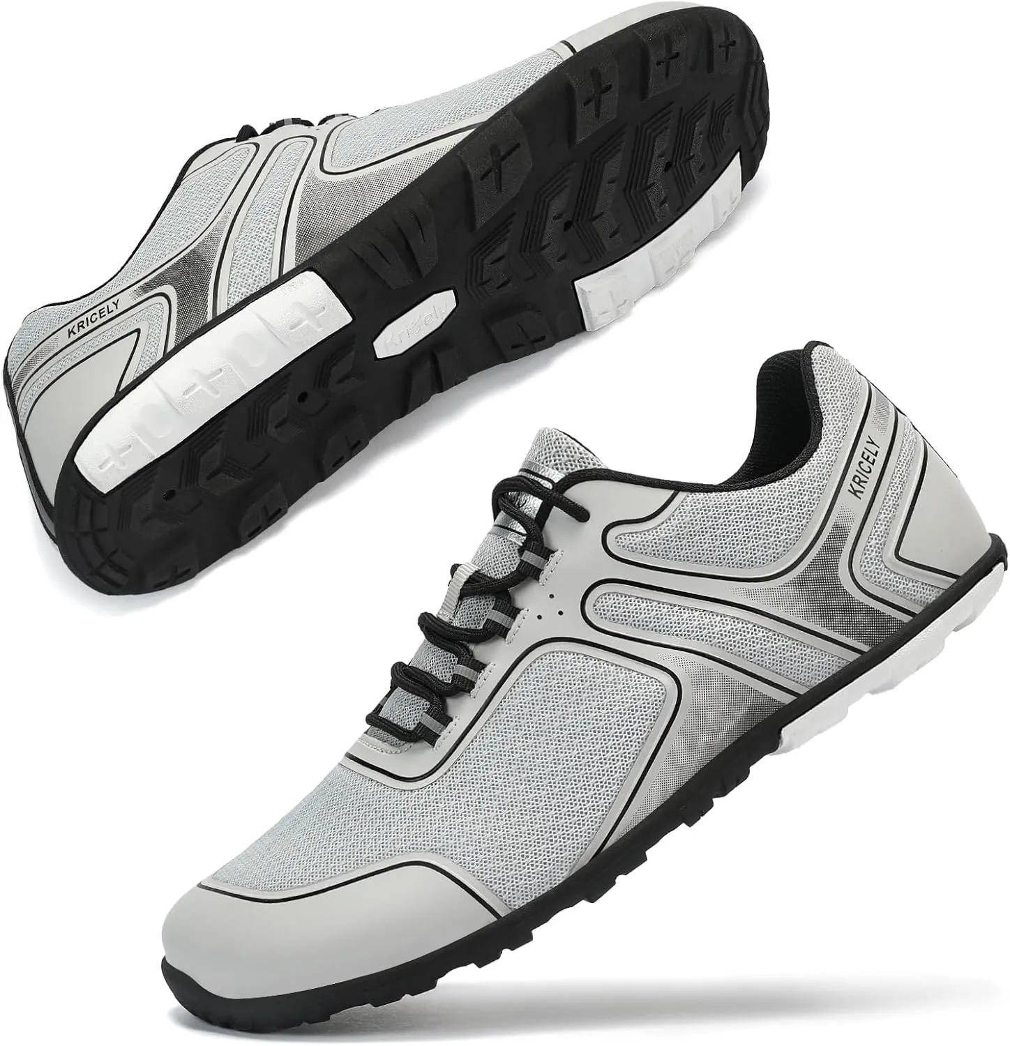 Men's Hike Barefoot Shoes | Wide Toe Box Minimalist Shoes for Gym Workout | Grounded Footwear Cross-Trainer Athletic Sneakers