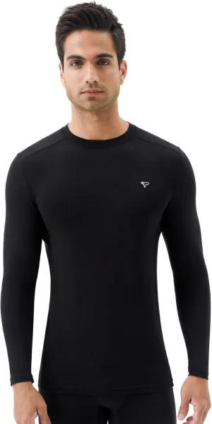 Men’s Smart Thermal Base Layer - Long Sleeve Shirt with Temperature Regulation for Athletic, Hiking, Running