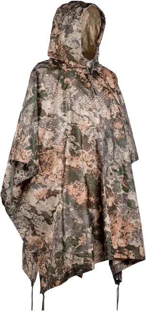 Mil-Tec Adult Ripstop Wet Weather Lightweight Waterproof Multi-Use Rain Poncho with Hood - Use as Bivouac Sack, Shelter Tent
