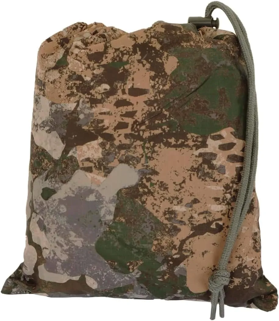 Mil-Tec Adult Ripstop Wet Weather Lightweight Waterproof Multi-Use Rain Poncho with Hood - Use as Bivouac Sack, Shelter Tent
