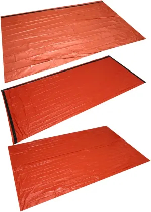 Milisten Emergency with Thermal Blanket and Tent Pe Insulated Survival Sack for Outdoor Camping Hiking and