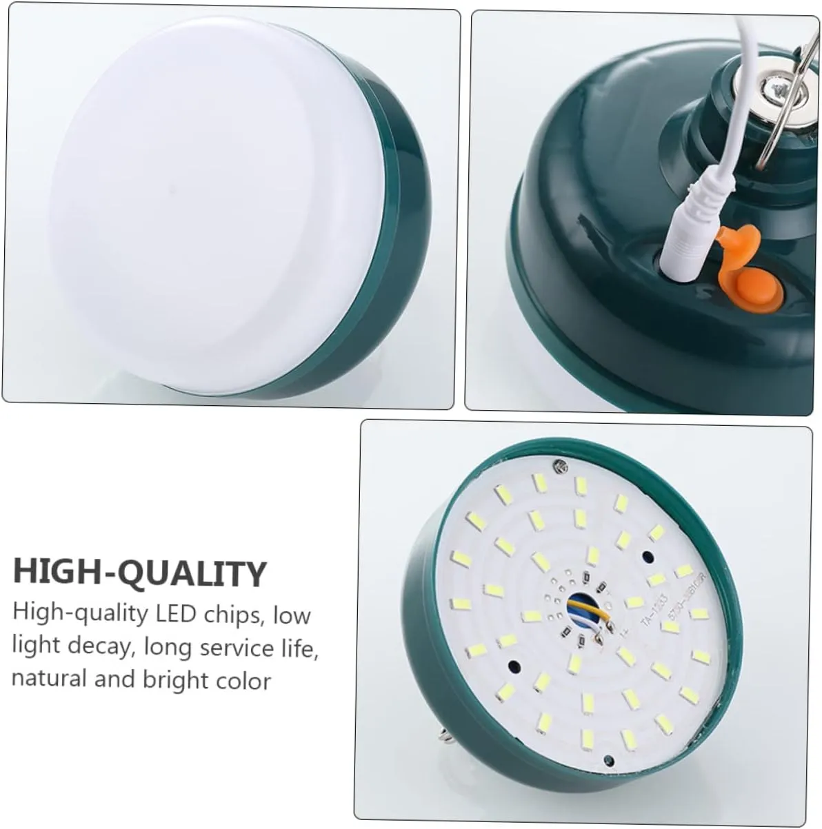 Milisten Led Camping Lamp Rechargeable 3 Modes Magnetic Wall Phone Pole Rainproof