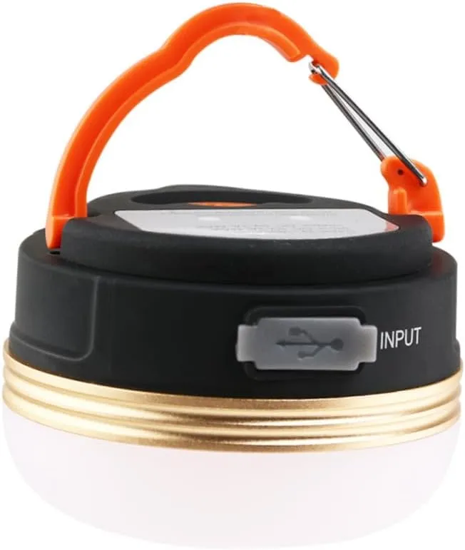Mini Rechargeable Tent Led Lamp Lantern with Hanging Hook Magnet Compact Light Modes for Camping Hiking Home Lighting