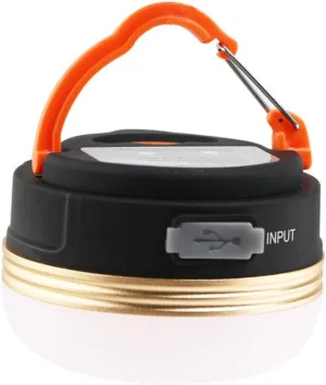 Mini Rechargeable Tent Led Lamp Lantern with Hanging Hook Magnet Compact Light Modes for Camping Hiking Home Lighting