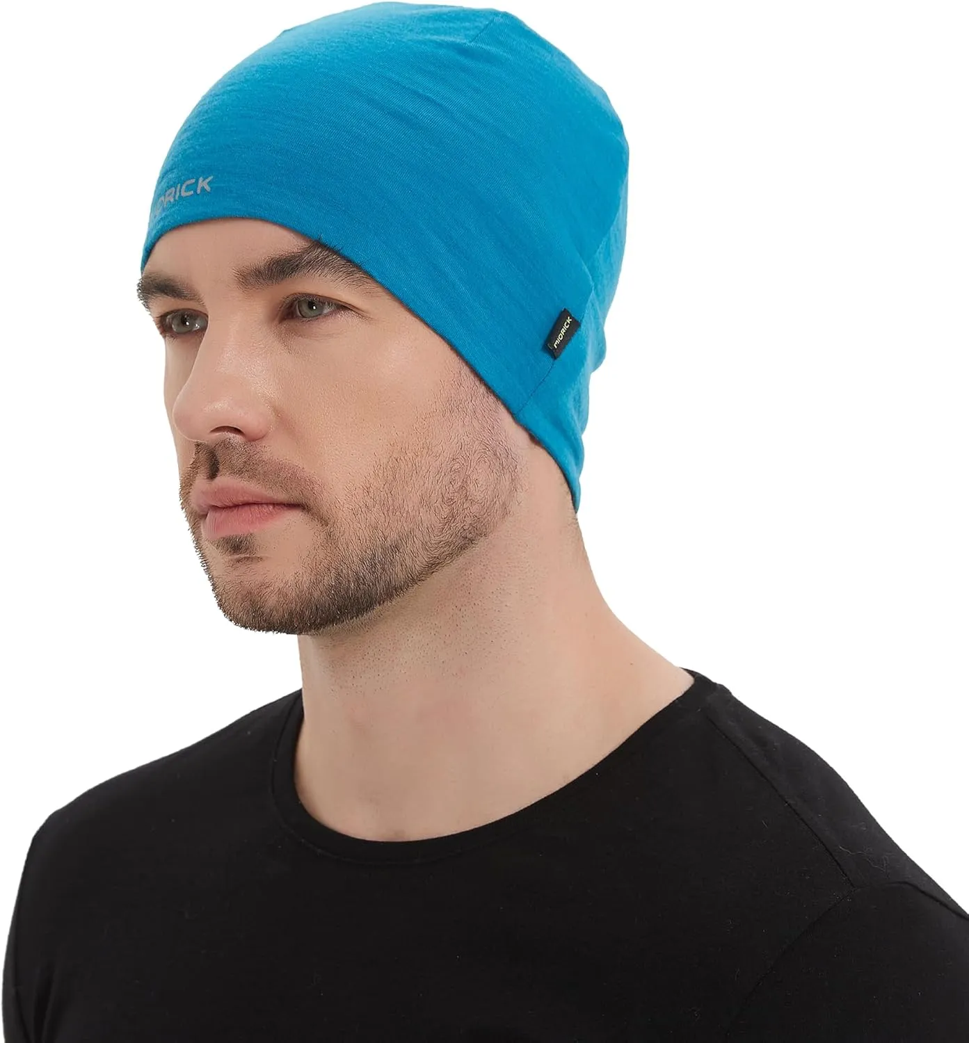 MIORICK Merino Wool Beanie Hat,Lightweight Running Skull Cap,Breathable Helmet Liner Sleeping Caps for Men & Women