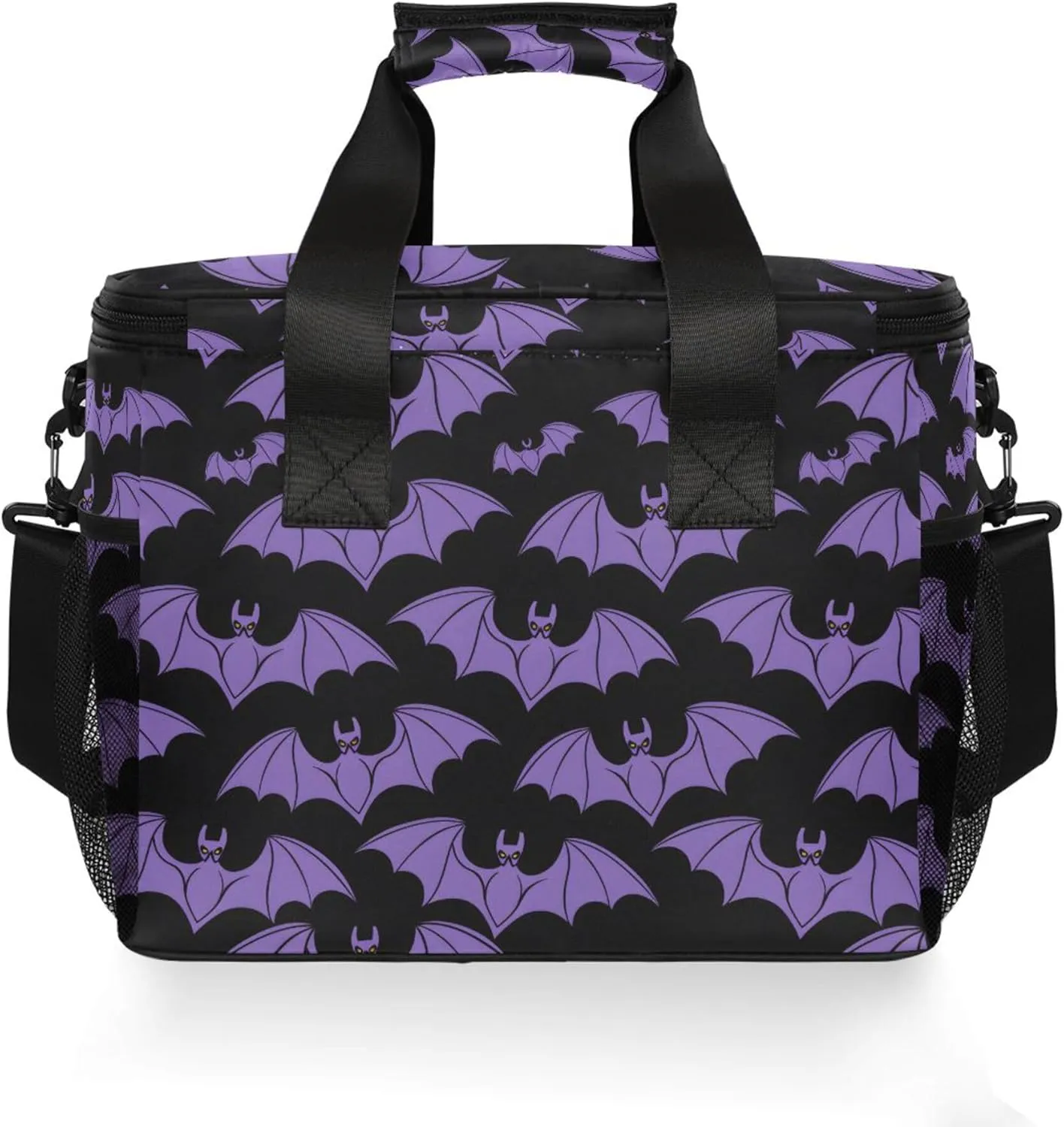 MNSRUU Cooler Bag Gothic Skull Cat Rose Soft Cooler Bag Insulated Lunch Totes Picnic Bag Beach Cooler Lunch Box Container with Adjustable Shoulder Strap
