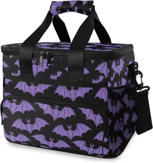 MNSRUU Cooler Bag Gothic Skull Cat Rose Soft Cooler Bag Insulated Lunch Totes Picnic Bag Beach Cooler Lunch Box Container with Adjustable Shoulder Strap