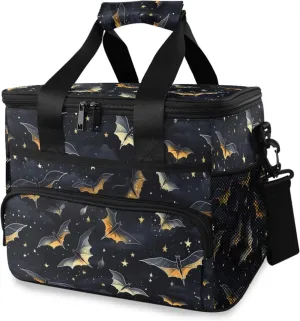 MNSRUU Cooler Bag Gothic Skull Rose Soft Cooler Bag Insulated Lunch Totes Picnic Bag Beach Cooler Lunch Box Container with Adjustable Shoulder Strap