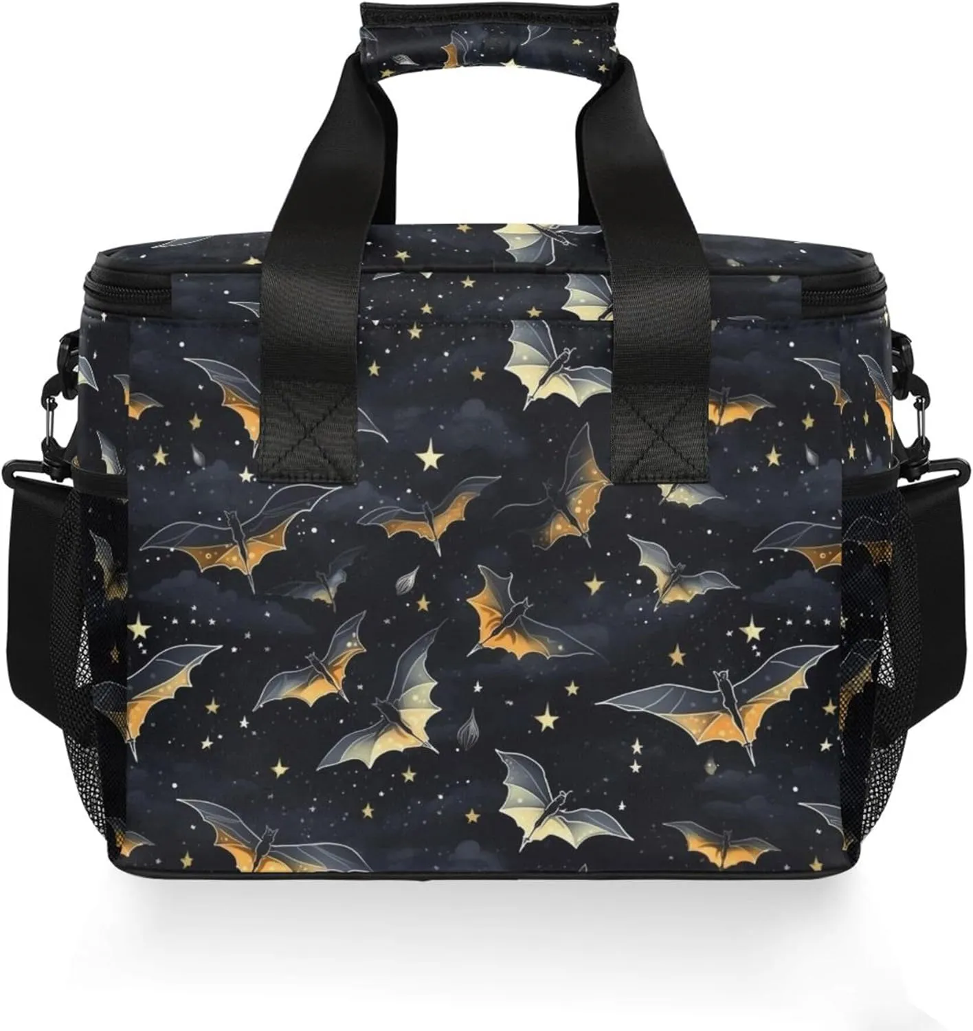 MNSRUU Cooler Bag Gothic Skull Rose Soft Cooler Bag Insulated Lunch Totes Picnic Bag Beach Cooler Lunch Box Container with Adjustable Shoulder Strap