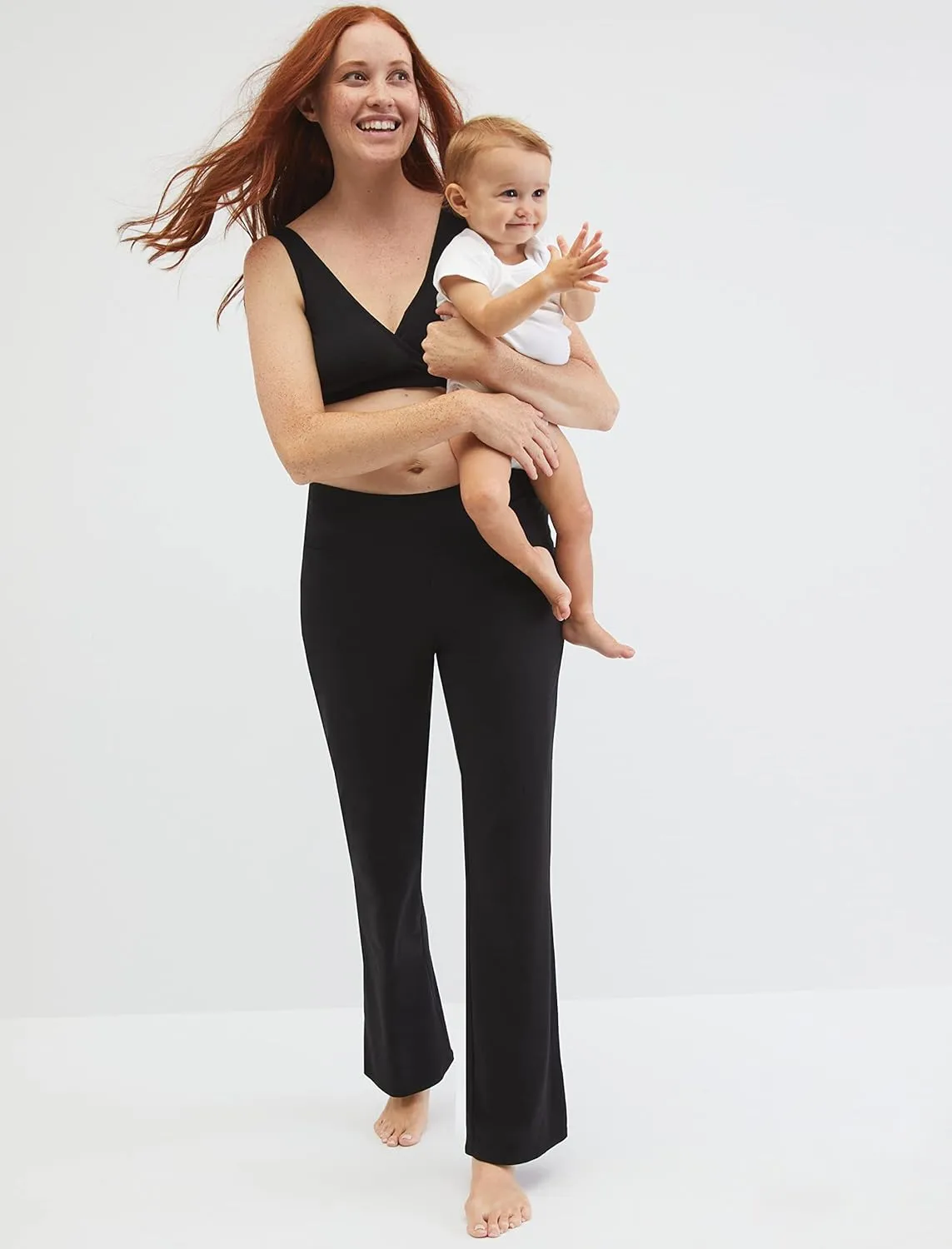 Motherhood Maternity Women's Soft Cotton Spandex Wrap Front Maternity & Nursing Sleep Bralette Bra S-3x