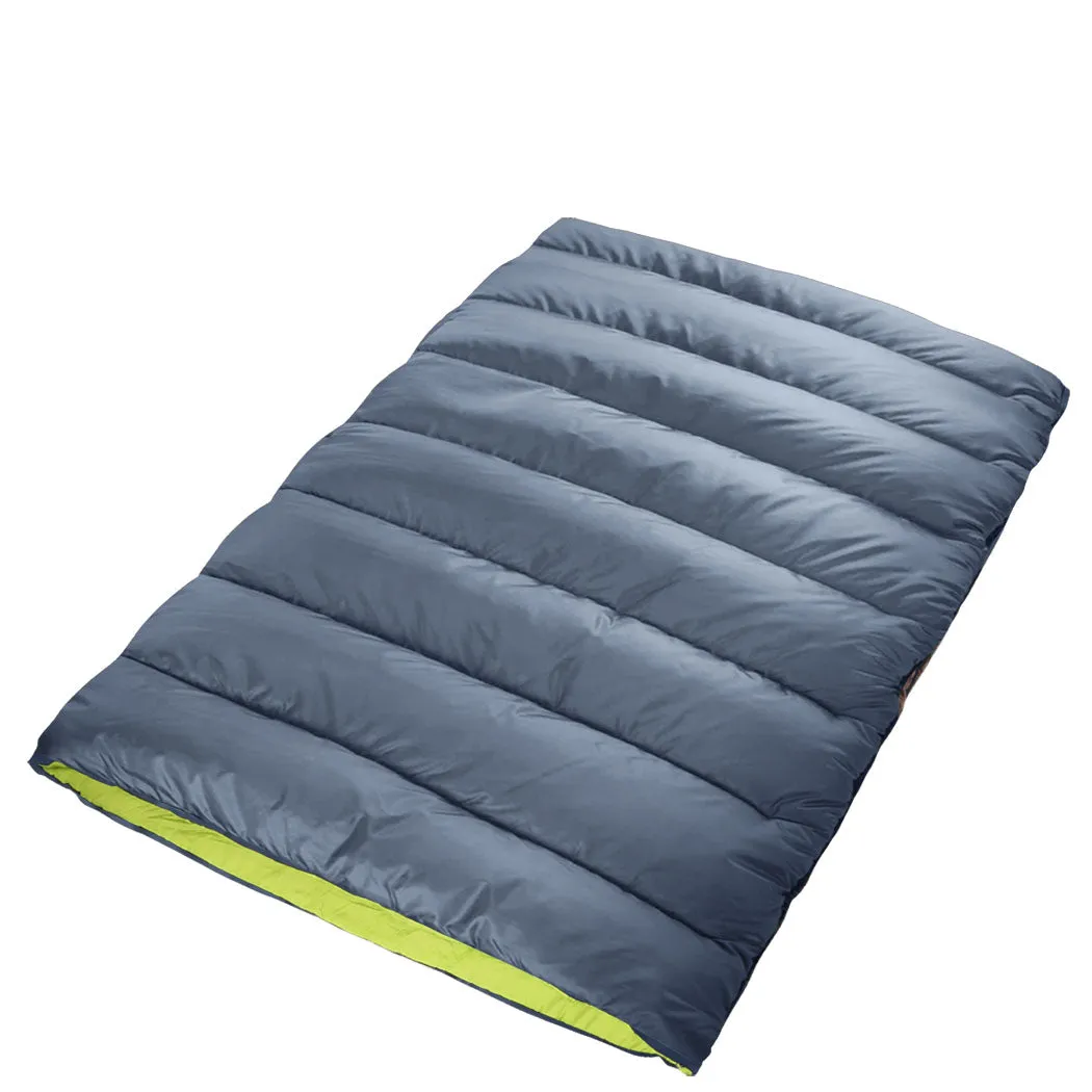 Mountview Double Sleeping Bag Bags Outdoor Grey