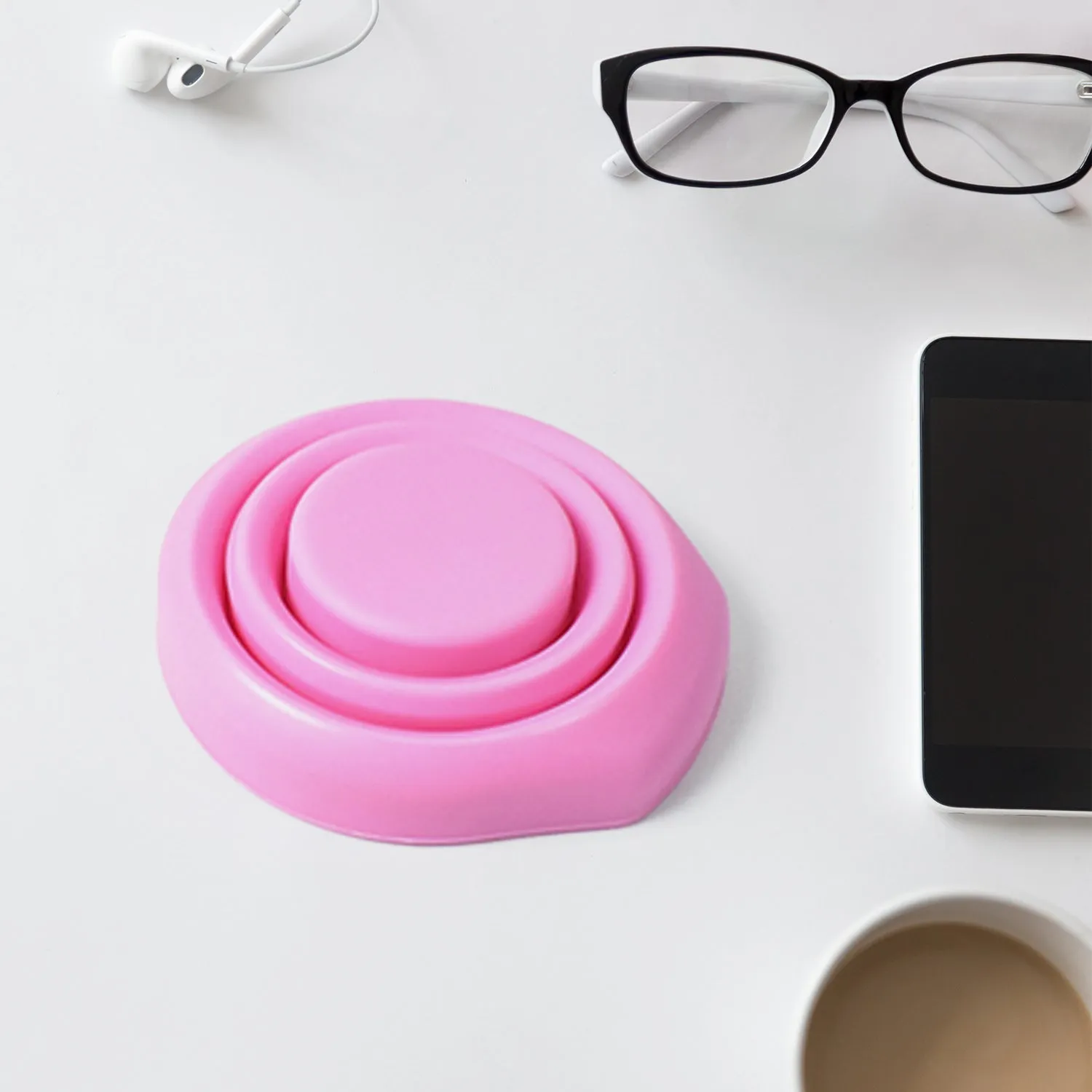 Mug Streamlined shipping Black Friday sale Foldable Round Glass, Foldable (1 Travel Silicone Pc)