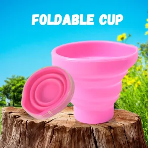 Mug Streamlined shipping Black Friday sale Foldable Round Glass, Foldable (1 Travel Silicone Pc)