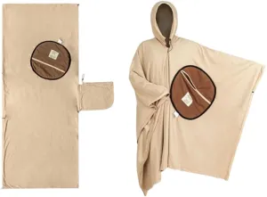 Multi - Purpose Poncho Sleeping Bag: Ideal for Outdoor Camping, Made of Fleece, Suitable for Travel, Stain - Resistant Sleeping Bag