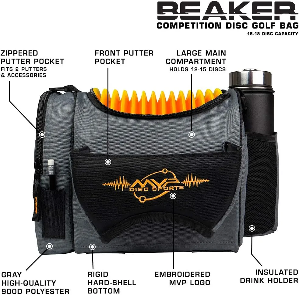 MVP Disc Sports Beaker Competition Disc Golf Bag (Choose Your Favorite Color)