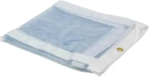 Mytee Products 6' x 12' Clear Vinyl Tarp, 22oz Vinyl, 24 MIL Thick, Fire Retardant, UV Resistant