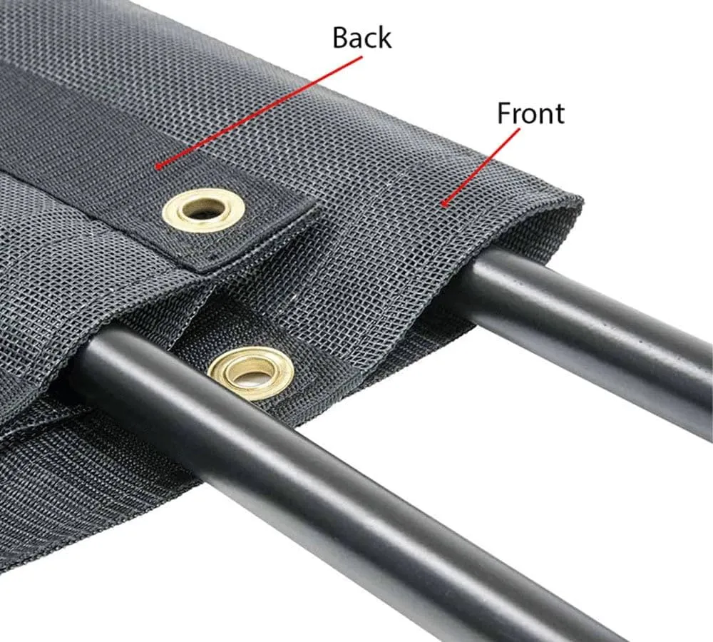 Mytee Products 6' x 8' Dump Truck Vinyl Coated Mesh Tarps Cover with 6 Inch 10oz Double Pocket
