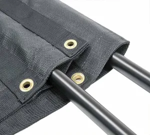 Mytee Products 6' x 8' Dump Truck Vinyl Coated Mesh Tarps Cover with 6 Inch 10oz Double Pocket