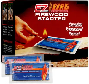 Naturally Occurring, Reliable, All Purpose, Easy-to-Use Fire Starter for Wood Stoves, Fireplaces, Campfires, and Bonfire – Waterproof, Windproof, Safe, Clean, Odorless | 10 Pack