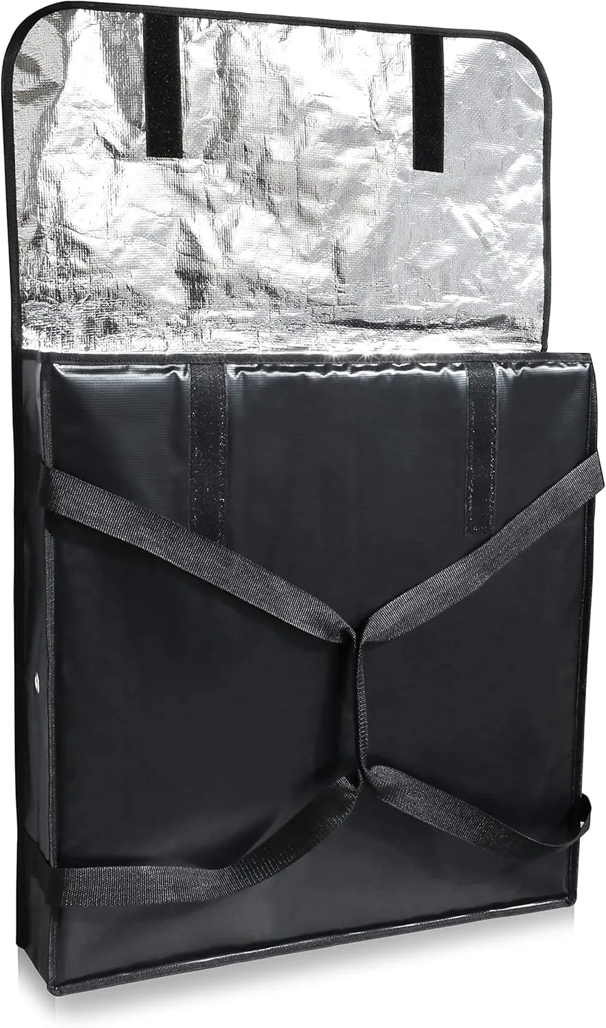 New Star Foodservice 51131 Insulated Pizza Delivery Bag, 24" by 24" by 5", Black