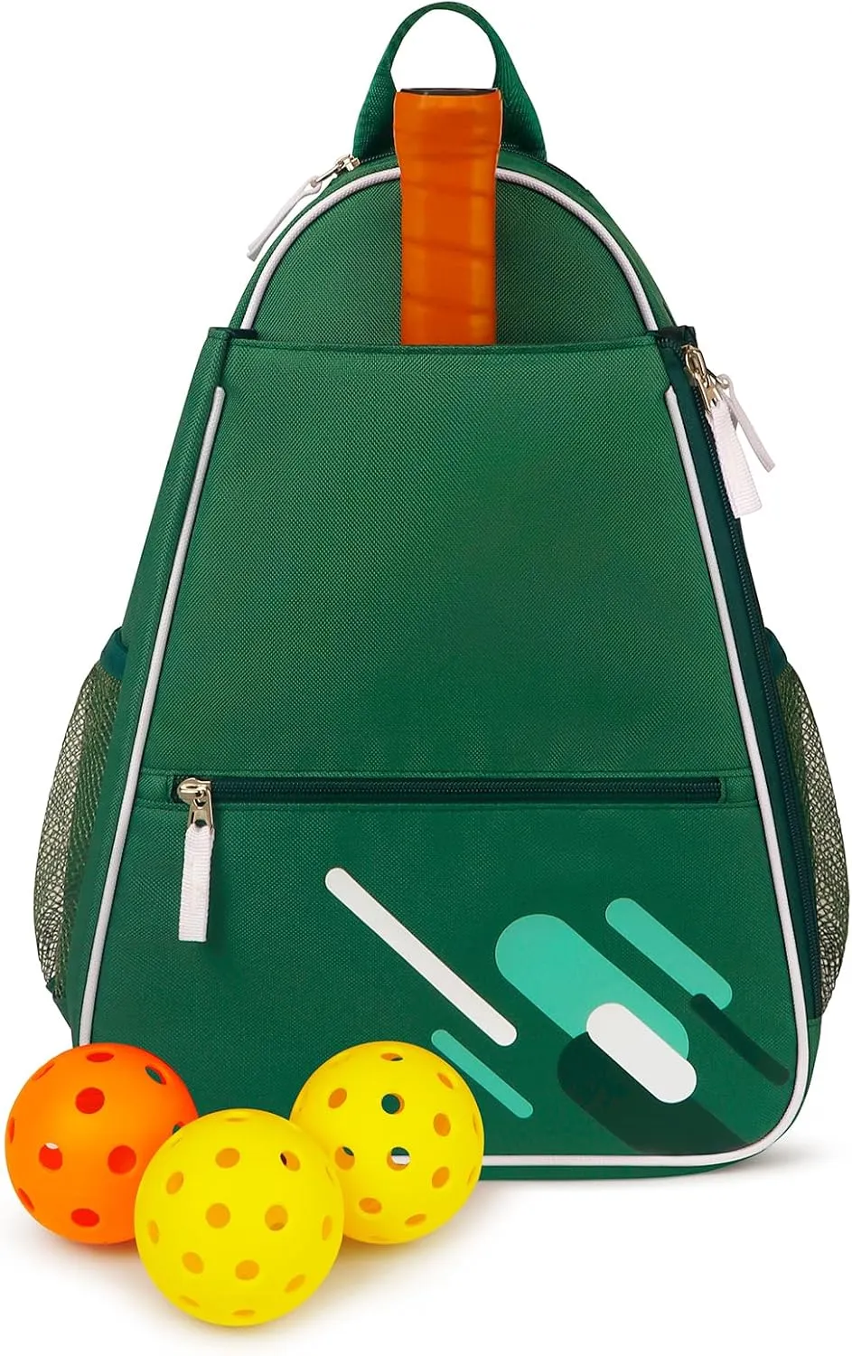 Newluck Pickleball Bag Duffle Crossbody Sling Pickle Ball Accessories Gift for Women Men Boy girl with Fence Hook Large Capacity The Shoulder Straps Are Adjustable Fashionable Versatile Teal